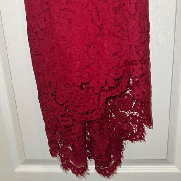 Asymmetrical All Over Lace Skylight Dress - Picture 5 of 9